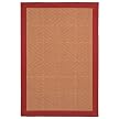 Flatweave Patio Rug - Red Solid Border (60x84")