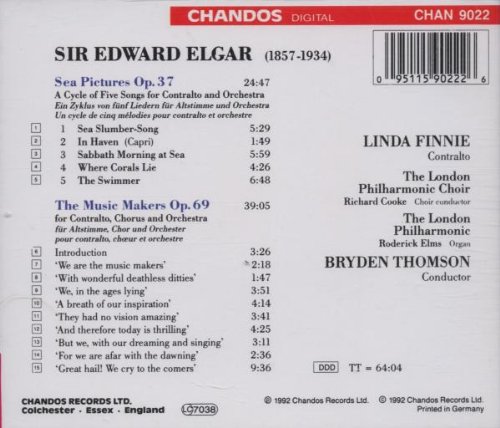 Cover image : Elgar: Sea Pictures; The Music Makers