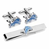 Detroit Lions Cufflinks and Tie Bar Gift Set