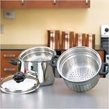 Steam ControlTM 8qt Surgical Stainless Steel Stockpot/Spaghetti Cooker