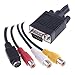 VGA to S-Video & 3 RCA Converter Cable