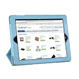 TeckNet® iPad 2 Premium Folio Case / Cover and Flip Stand For Apple iPad 2, With Magnetic Sleep Wake Sensor Feature - Blue