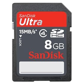 Sandisk Ultra 15MB/s SDHC Card 8GB - Retail Pack