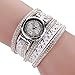 Malltop Vintage Fashion Crystal Band Bracelet Dial Quartz Dress Wrist Analog Watch