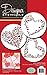 Designer Stencils C202 Swirl Valentine Heart Cookie Stencils, Beige/Semi-Transparent