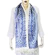 Fashion Scarfs For Women Printed Head Silk Scarves 22 X 72 Inches