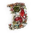 Antique Gold Multi Color Butterfly Cuff Bangle Bracelet Fashion Jewelry