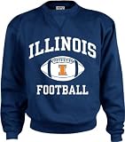 Illinois Fighting Illini Perennial Football Crewneck Sweatshirt
