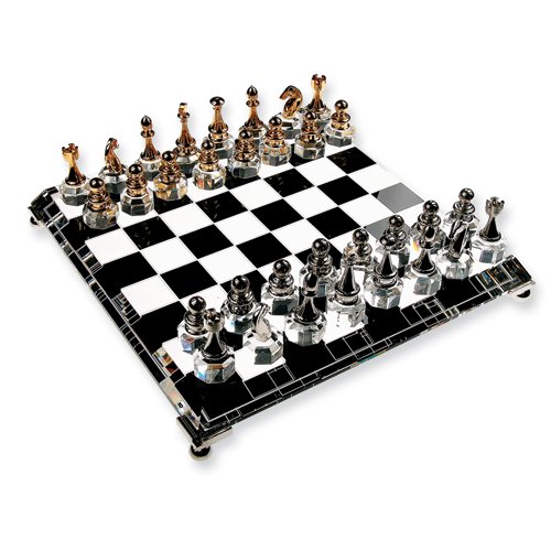 gold and silver chess sets