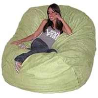 6-feet X-large Lime Cozy Sac Foof Bean Bag Chair Love Seat