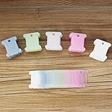 Sago Brothers Brand Plastic Embroidery Floss Bobbins Storage Holder 100pcs 5 Colors
