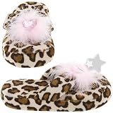 Leopard Thong Slippers for Toddlers and Girls