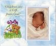Children are a Gift from God (basket) - Baby Picture Frame Gift