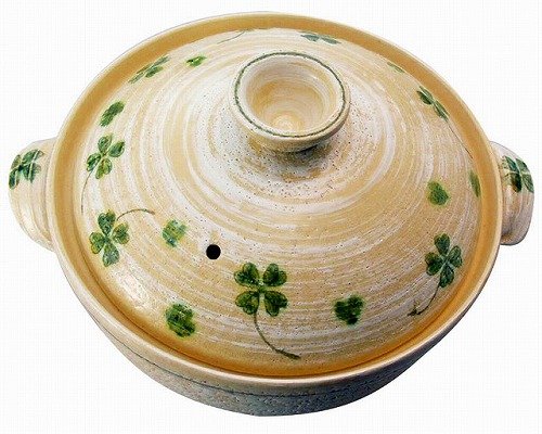 ハピネスクローバー　ＩＨ対応軽量土鍋　９号