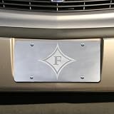 NCAA Furman Paladins Silver Mirrored Team Logo License Plate