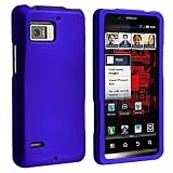 Snap-on Rubber Coated Case for Motorola Droid Bionic XT875, Blue