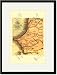 Black Framed/Matted Print 17x23, Map of the Countries Inhabited by the Wolofs