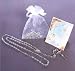 Baptism Remembrance - Silver Tone Rosary in White Gift Package with Gift Card