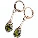 Julycoffee 18k Gold Plated Fashional Green Crystal Dangle Earrings Jewelry Cb1139