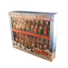 Sweet Seasons Holiday Candy Canes and Trains Twenty Candy Canes With Jelly Candies Holiday... by Sweet Seasons