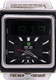 Weide - Montre Homme - Quartz - Acier inoxydable - Carr?? noir Cadran double affichage r??sistant?? Sport Watches