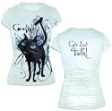 Coraline - Blue Cat Women's T-Shirt in Light Blue