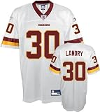 LaRon Landry Youth Jersey: Reebok White Replica #30 Washington Redskins Jersey