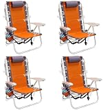 Ultimate Backpack Chair with Cooler - LayFlat 5 position 4 Chairs