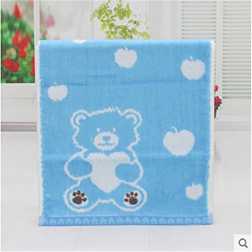 Tender Towels Blue and White Bears Hand Towels for Baby Apple Face Towel Bamboo Towels Set 7 pcs