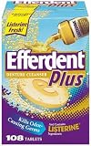 Efferdent Plus Denture Cleanser Tablet, 108-Count Boxes (Pack of 3)