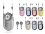COBY CX-7BLK Mini AM/FM Radio with Neck Strap in Black/Silver