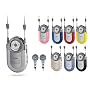 COBY CX-7BLK Mini AM/FM Radio with Neck Strap in Black/Silver