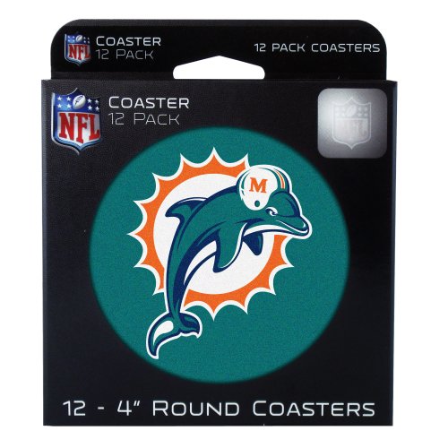 Miami Dolphins 12 Pack Boxed Coasters