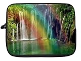 Rainbow Waterfall Laptop Sleeve - Note Book sleeve - Apple iPad - Apple iPad 2 - Android sleeve - can be used for for Fujitsu, Kindle, Samsung, Dell, Acer, ASUS Eee PC, Gateway, HP, Sony, Compaq, IBM, Mac, Sharp, Toshiba models - Unisex - Ideal gift for all occassions!