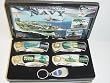 4 pc. Military Knife set & Keychain