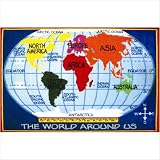 Fun Time Kid's World Map Classroom Rug Size: 5'3