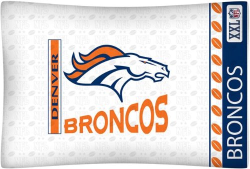 NFL Denver Broncos Micro Fiber Pillow Case Logo