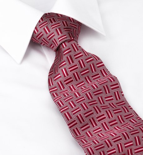 Luxury Pure Silk Rectangle Pattern Tie