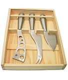 Woodard & Charles 3-Piece Stainless Steel Cheese Knife Set