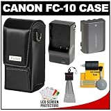 Canon FC-10 Digital Video Camcorder Case + NB-2LH Battery & Charger + Accessory Kit for VIXIA HF R100, R10, R11 Digital Video Camcorders