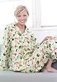 The Cat's Pajamas Sushi Flannel Pajama Sleepwear (X-Large Wasabi Green)
