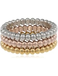 Ladys 3pcs 18kt Gold Set Ring, Size 6