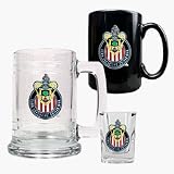 Chivas USA 15 oz. Tankard, 15 oz. Ceramic Mug and 2 oz. Shot Glass Set