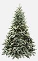 Bethlehem Lights 7-1/2 Foot Flocked Telluride Christmas Tree Pre-Lit with Multi-Color Lamps