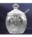 Kitchen & Housewares : Crystal Punch Bowl Set - 3 Pcs. - Spring Bouquet