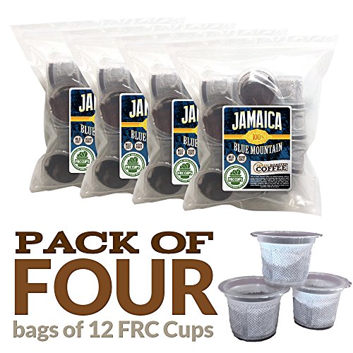 100% Jamaica Blue Mountain, 48 ct. FRC Cups, Fresh Roasted Coffee LLC.