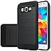 GW Cases Compatible for Samsung Galaxy On5 [Shock Absorption/Impact Resistant] Hybrid Dual Layer Armor Defender Protective Case Cover for Galaxy On5 (Brush Black)