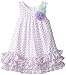 Pippa & Julie Little Girls' Lavender Printed Float Dress