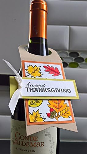 Thanksgiving Wine Bottle Tag, Gift Tag, Microbrew Gift Tag, Thanksgiving Hostess Gift