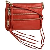 Rebecca Minkoff Three-Zip Rocker Cross-Body